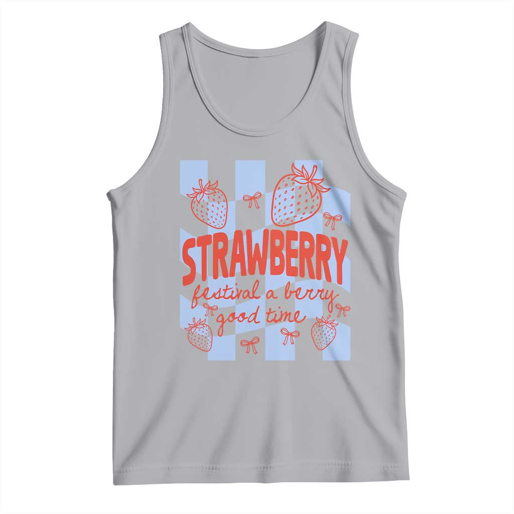 Strawberry Festival Tank Top 1968 A Berry Good Time Summer TS14 Athletic Heather Print Your Wear