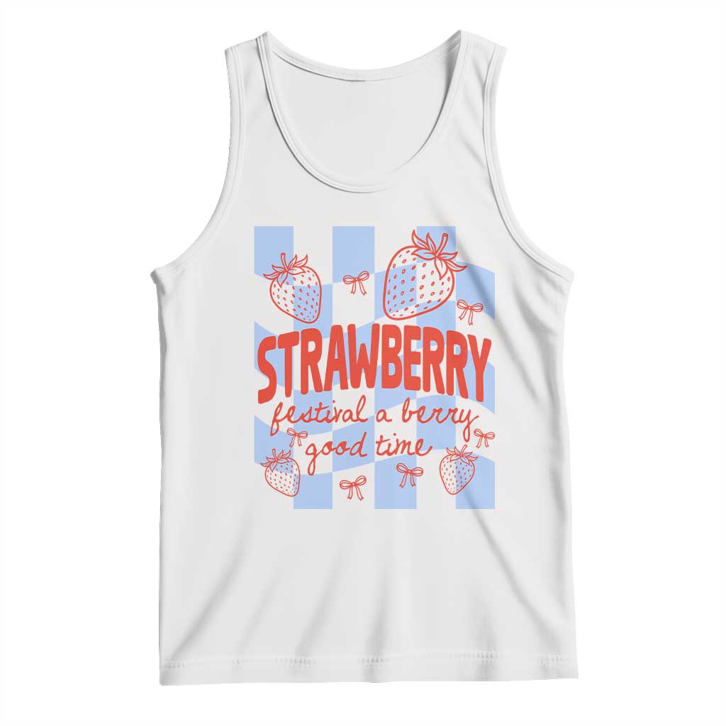 Strawberry Festival Tank Top 1968 A Berry Good Time Summer TS14 White Print Your Wear