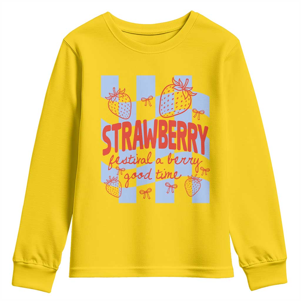 Strawberry Festival Youth Sweatshirt 1968 A Berry Good Time Summer TS14 Daisy Print Your Wear