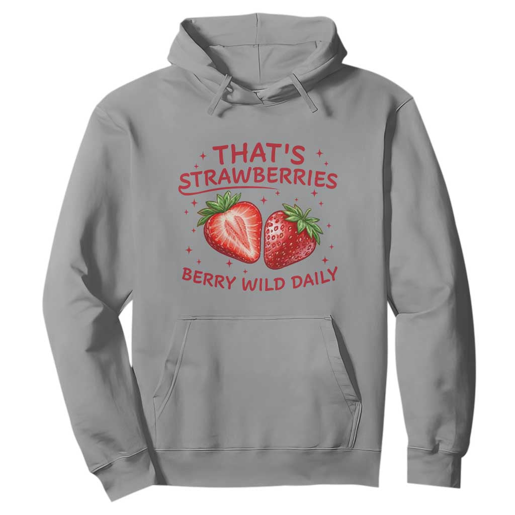 That’s Strawberries Hoodie Summer Fruit Festival TS14 Sport Gray Print Your Wear