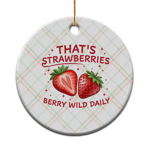 That’s Strawberries Ceramic Ornament Summer Fruit Festival TS14 1pc Christmas Plaid Print Your Wear
