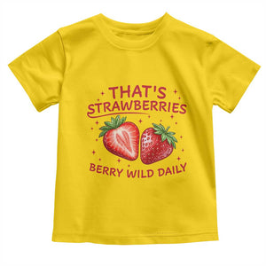 That’s Strawberries Toddler T Shirt Summer Fruit Festival TS14 Daisy Print Your Wear