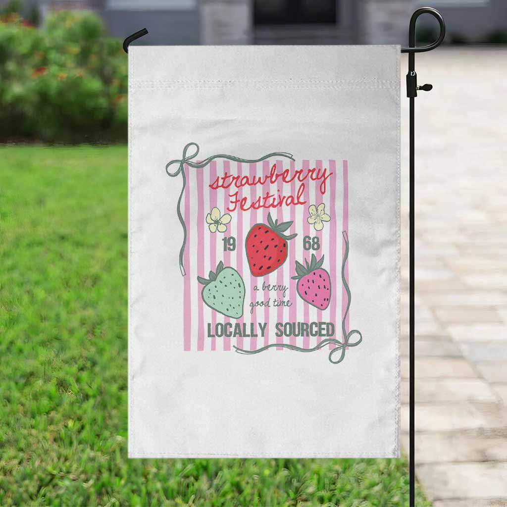 Strawberry Festival Garden Flag Summer Fruit Vibes TS14 Print Your Wear