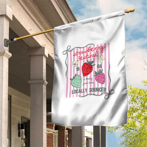 Strawberry Festival Garden Flag Summer Fruit Vibes TS14 Print Your Wear
