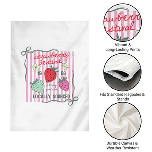 Strawberry Festival Garden Flag Summer Fruit Vibes TS14 Print Your Wear