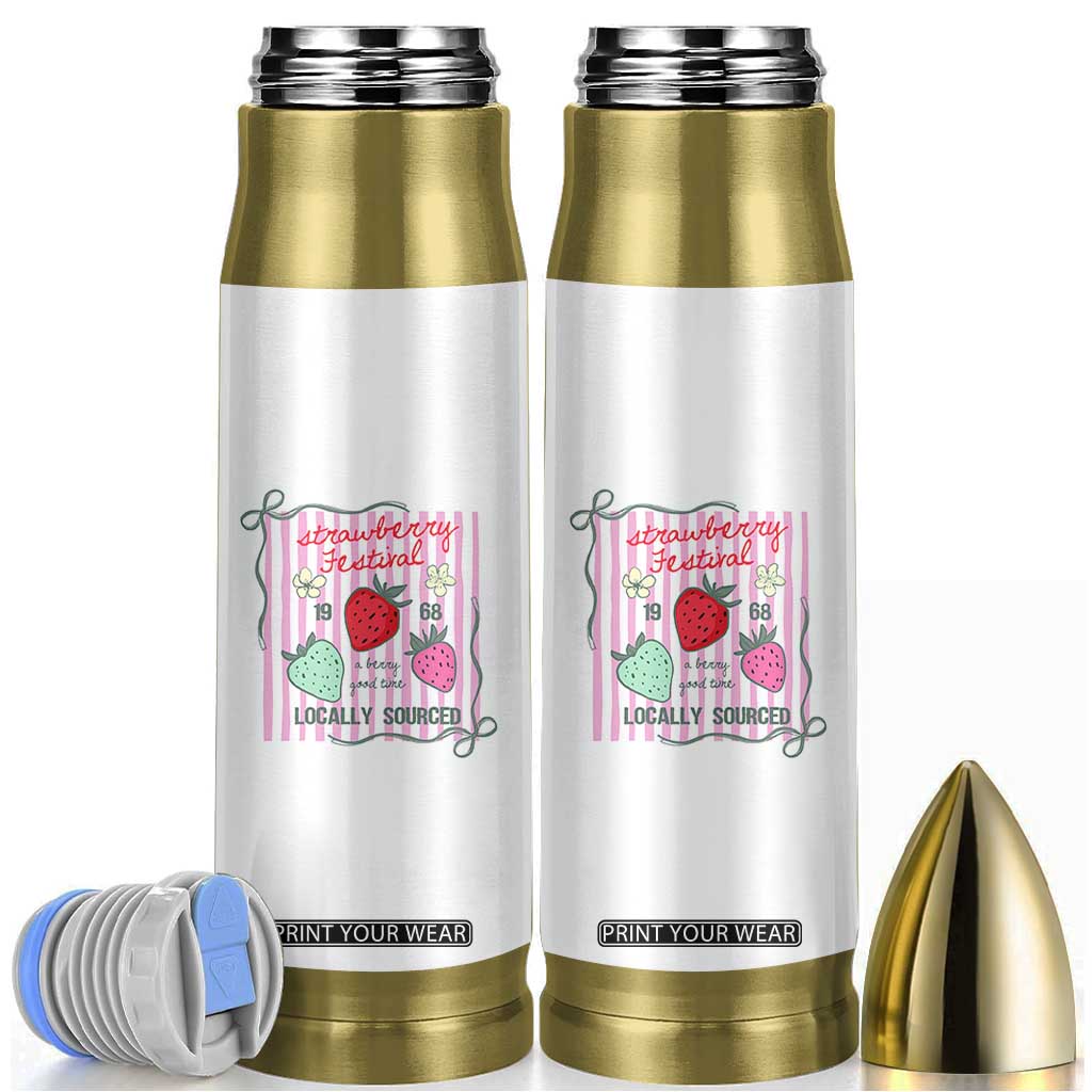 Strawberry Festival Bullet Tumbler Summer Fruit Vibes TS14 White Print Your Wear