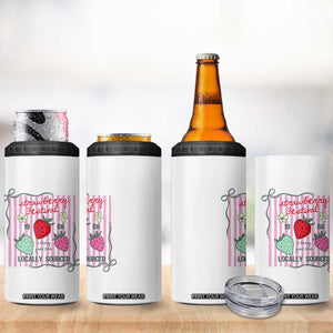 Strawberry Festival 4 in 1 Can Cooler Tumbler Summer Fruit Vibes TS14 Print Your Wear
