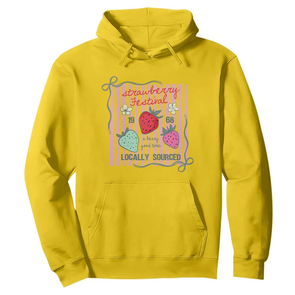 Strawberry Festival Hoodie Summer Fruit Vibes TS14 Daisy Print Your Wear