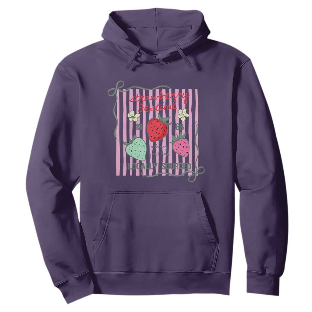 Strawberry Festival Hoodie Summer Fruit Vibes TS14 Purple Print Your Wear