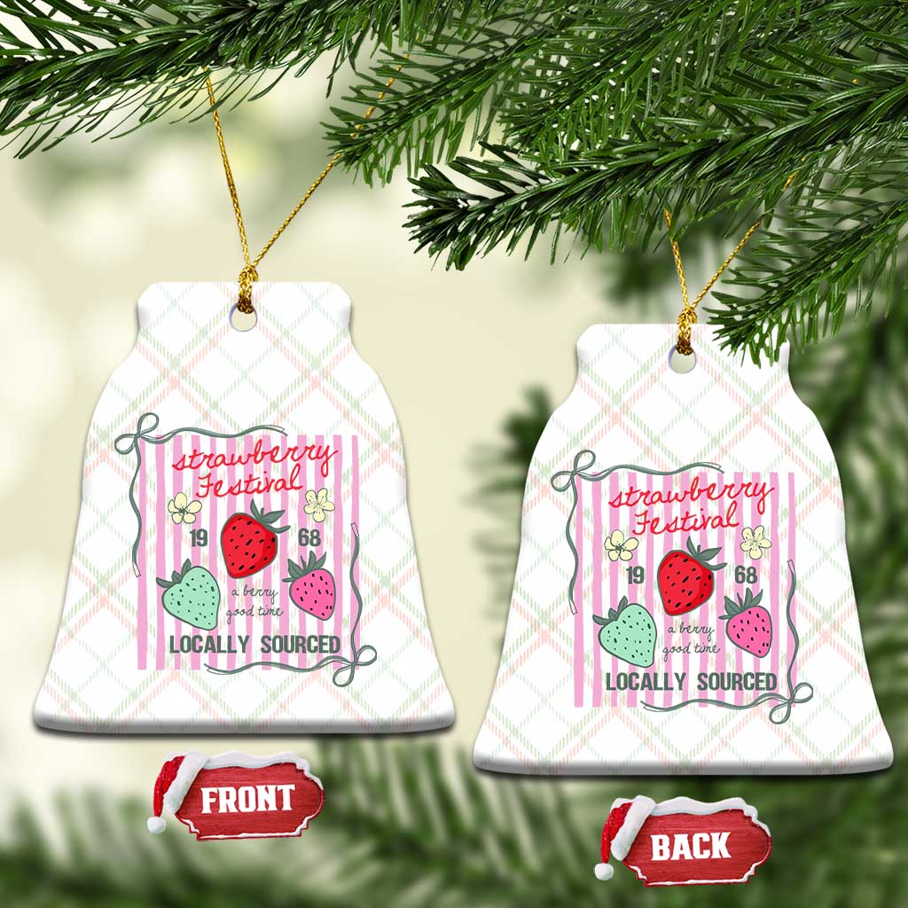 Strawberry Festival Ceramic Ornament Summer Fruit Vibes TS14 Print Your Wear