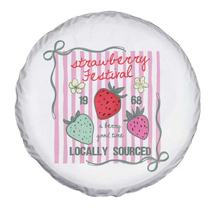 Strawberry Festival Spare Tire Cover Summer Fruit Vibes TS14 Print Your Wear