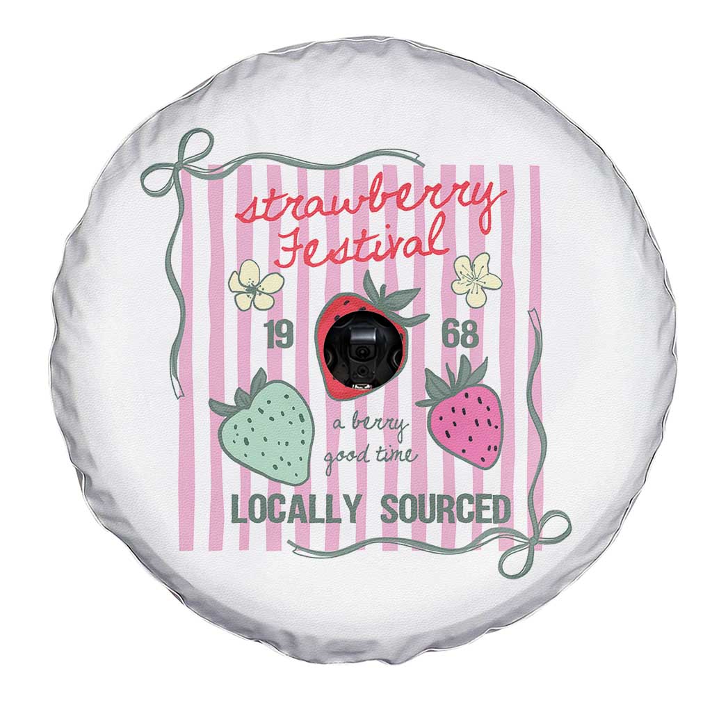 Strawberry Festival Spare Tire Cover Summer Fruit Vibes TS14 Print Your Wear