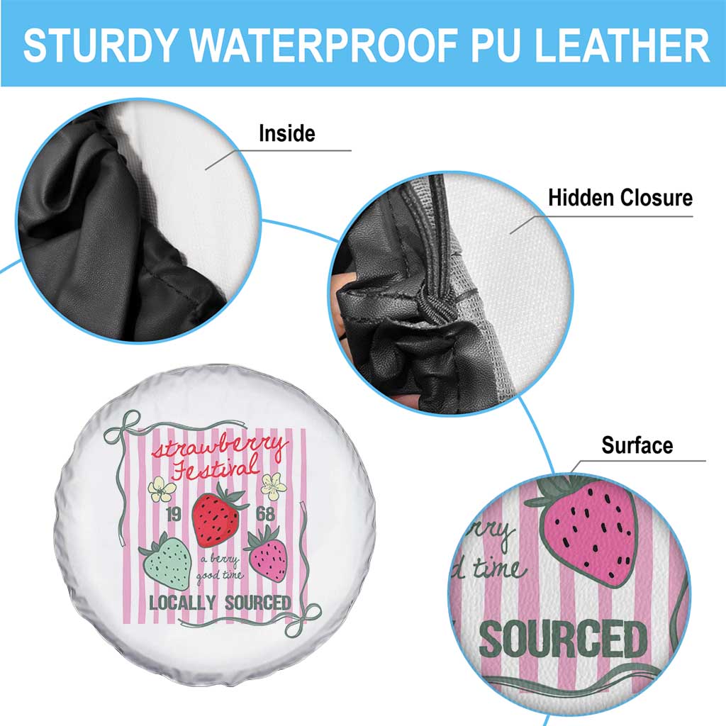 Strawberry Festival Spare Tire Cover Summer Fruit Vibes TS14 Print Your Wear