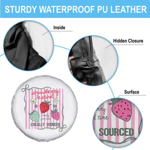 Strawberry Festival Spare Tire Cover Summer Fruit Vibes TS14 Print Your Wear