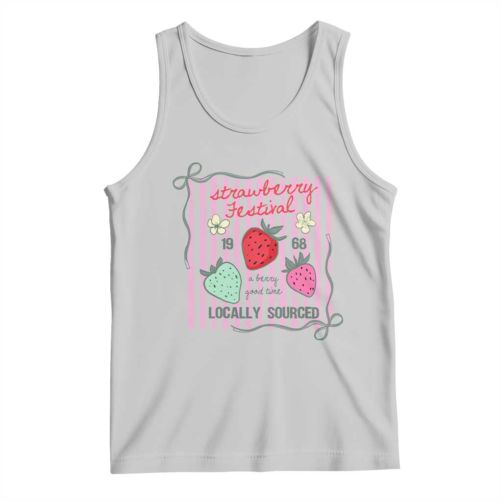 Strawberry Festival Tank Top Summer Fruit Vibes TS14 Ash Print Your Wear