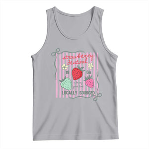 Strawberry Festival Tank Top Summer Fruit Vibes TS14 Athletic Heather Print Your Wear