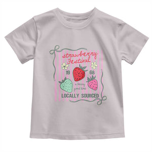 Strawberry Festival Toddler T Shirt Summer Fruit Vibes TS14 Ice Gray Print Your Wear