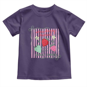 Strawberry Festival Toddler T Shirt Summer Fruit Vibes TS14 Purple Print Your Wear