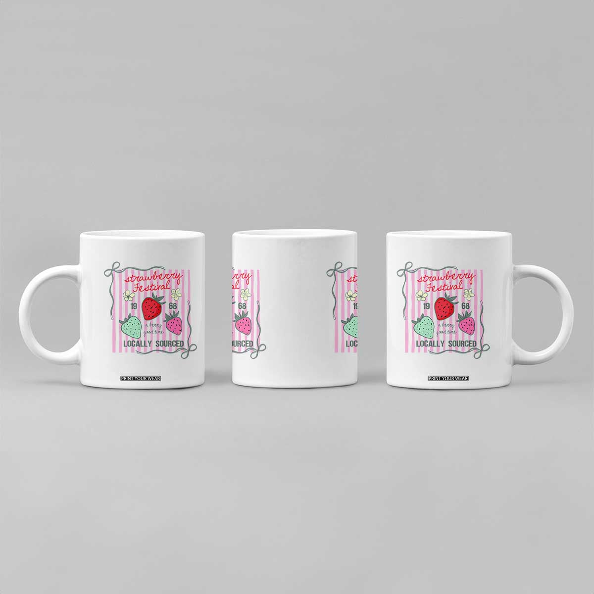 Strawberry Festival Coffee Mug Summer Fruit Vibes TS14 Print Your Wear