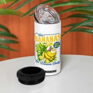 That's Bananas 4 in 1 Can Cooler Tumbler Funny Banana Summer Fruit Food Pun TS14 Print Your Wear