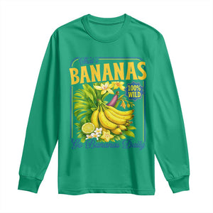 That's Bananas Long Sleeve Shirt Funny Banana Summer Fruit Food Pun TS14 Irish Green Print Your Wear