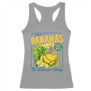 That's Bananas Racerback Tank Top Funny Banana Summer Fruit Food Pun TS14 Sport Gray Print Your Wear