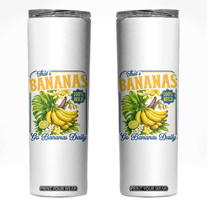 That's Bananas Skinny Tumbler Funny Banana Summer Fruit Food Pun TS14 White Print Your Wear