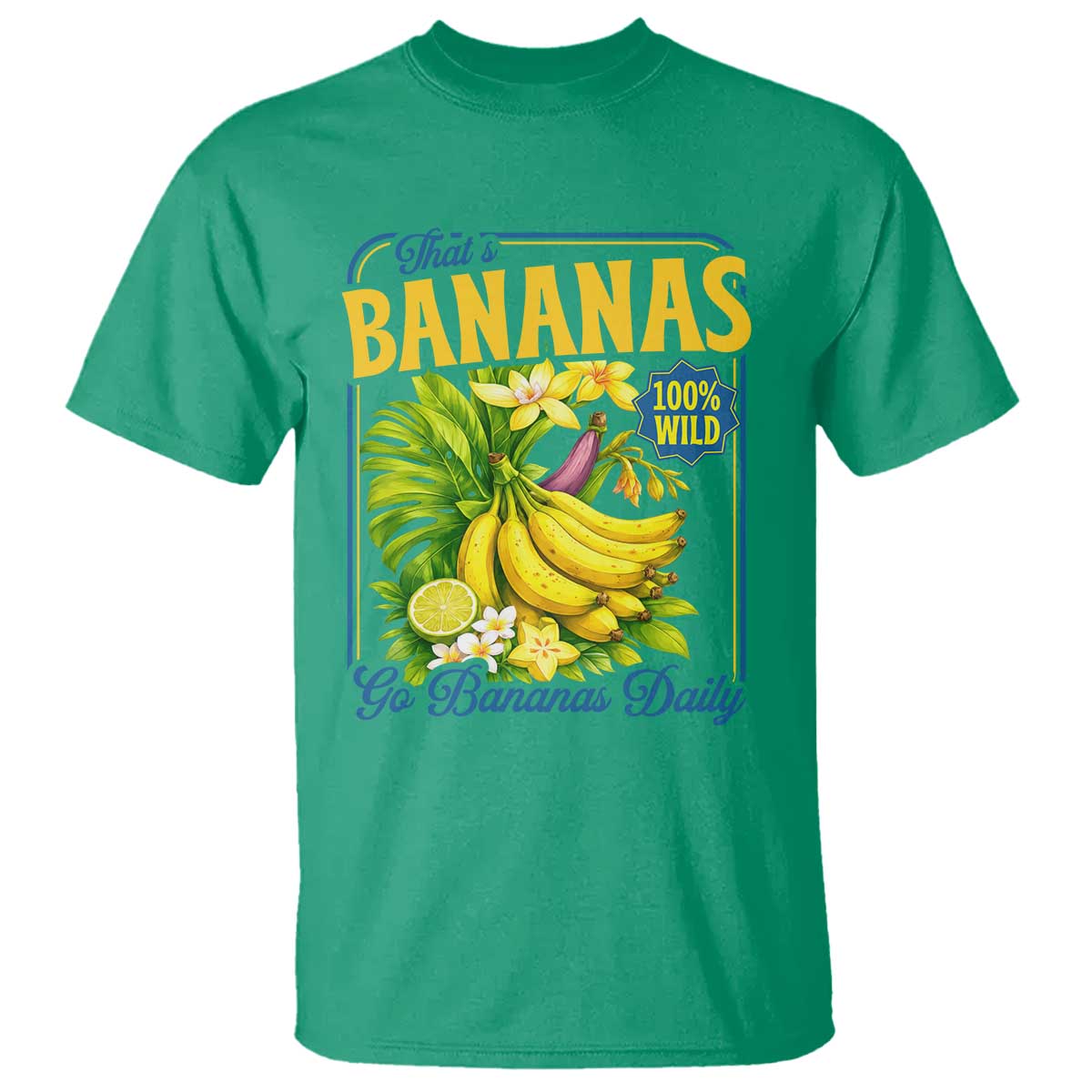 That's Bananas T Shirt Funny Banana Summer Fruit Food Pun TS14 Irish Green Print Your Wear
