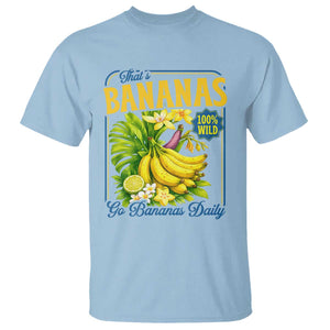 That's Bananas T Shirt Funny Banana Summer Fruit Food Pun TS14 Light Blue Print Your Wear