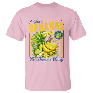 That's Bananas T Shirt Funny Banana Summer Fruit Food Pun TS14 Light Pink Print Your Wear