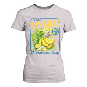 That's Bananas T Shirt For Women Funny Banana Summer Fruit Food Pun TS14 Ice Gray Print Your Wear