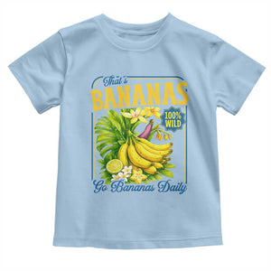 That's Bananas Toddler T Shirt Funny Banana Summer Fruit Food Pun TS14 Light Blue Print Your Wear