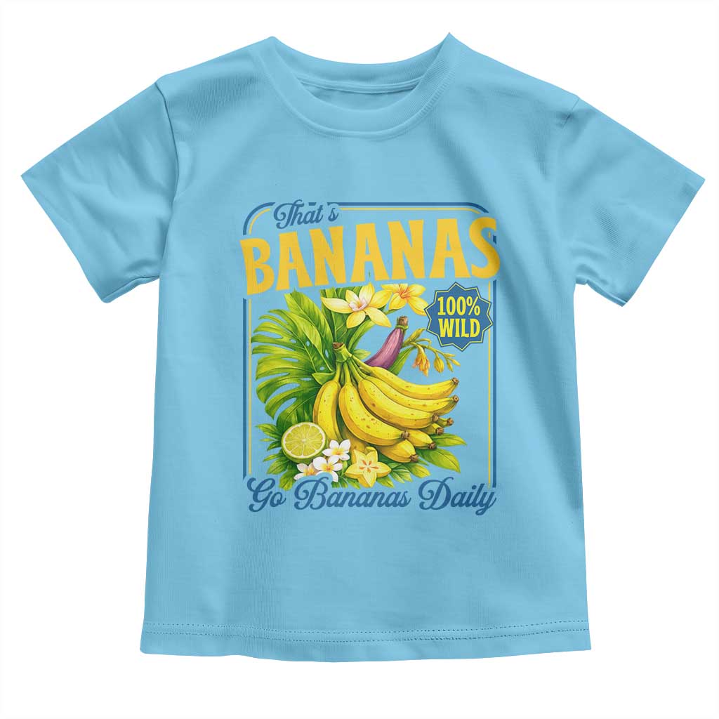 That's Bananas Toddler T Shirt Funny Banana Summer Fruit Food Pun TS14 Sky Print Your Wear