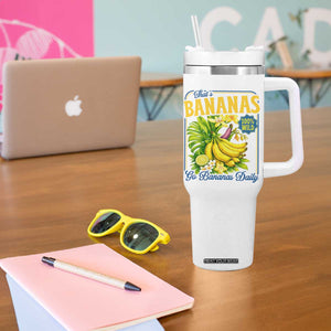 That's Bananas Tumbler With Handle Funny Banana Summer Fruit Food Pun TS14 Print Your Wear
