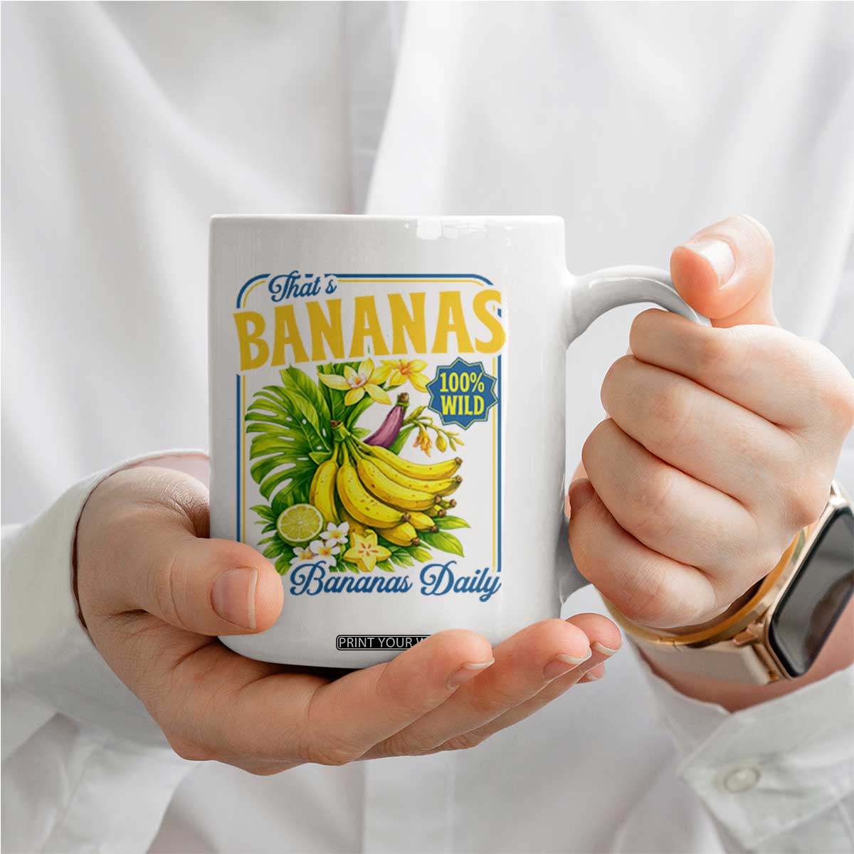 That's Bananas Coffee Mug Funny Banana Summer Fruit Food Pun TS14 Print Your Wear