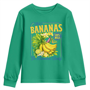 That's Bananas Youth Sweatshirt Funny Banana Summer Fruit Food Pun TS14 Irish Green Print Your Wear