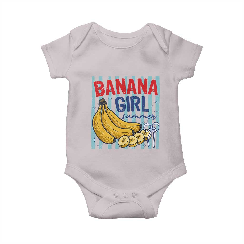 Banana Girl Summer Baby Onesie Summer Fruit Beach Vacation TS14 Ice Gray Print Your Wear