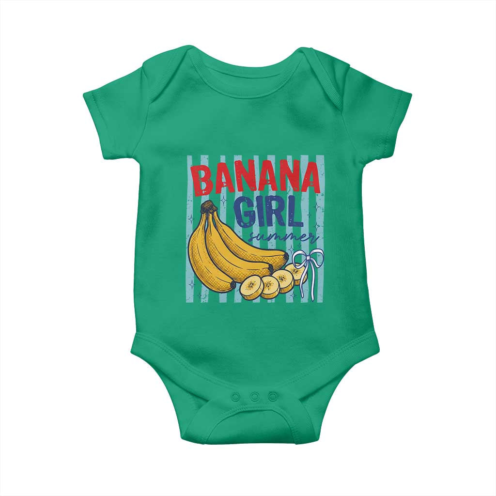 Banana Girl Summer Baby Onesie Summer Fruit Beach Vacation TS14 Irish Green Print Your Wear