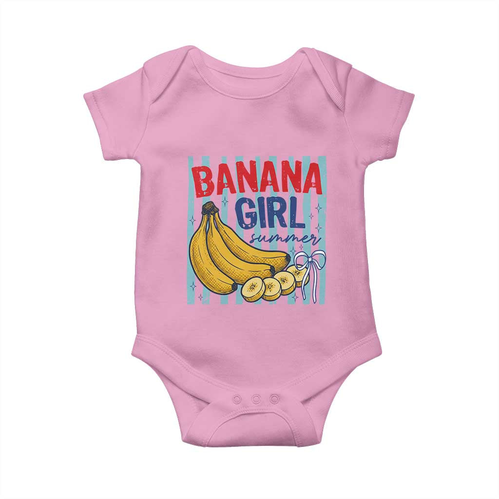 Banana Girl Summer Baby Onesie Summer Fruit Beach Vacation TS14 Light Pink Print Your Wear