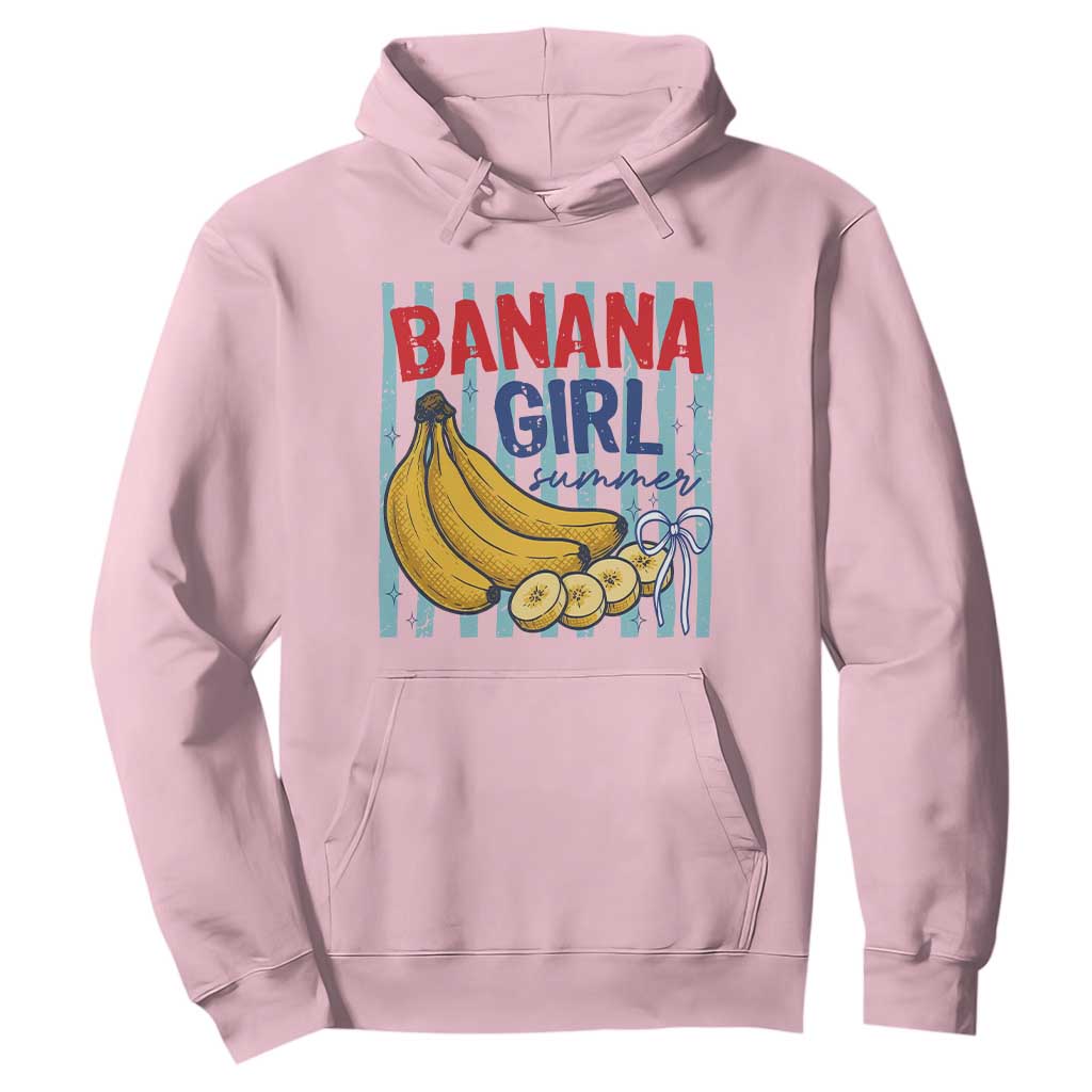 Banana Girl Summer Hoodie Summer Fruit Beach Vacation TS14 Light Pink Print Your Wear