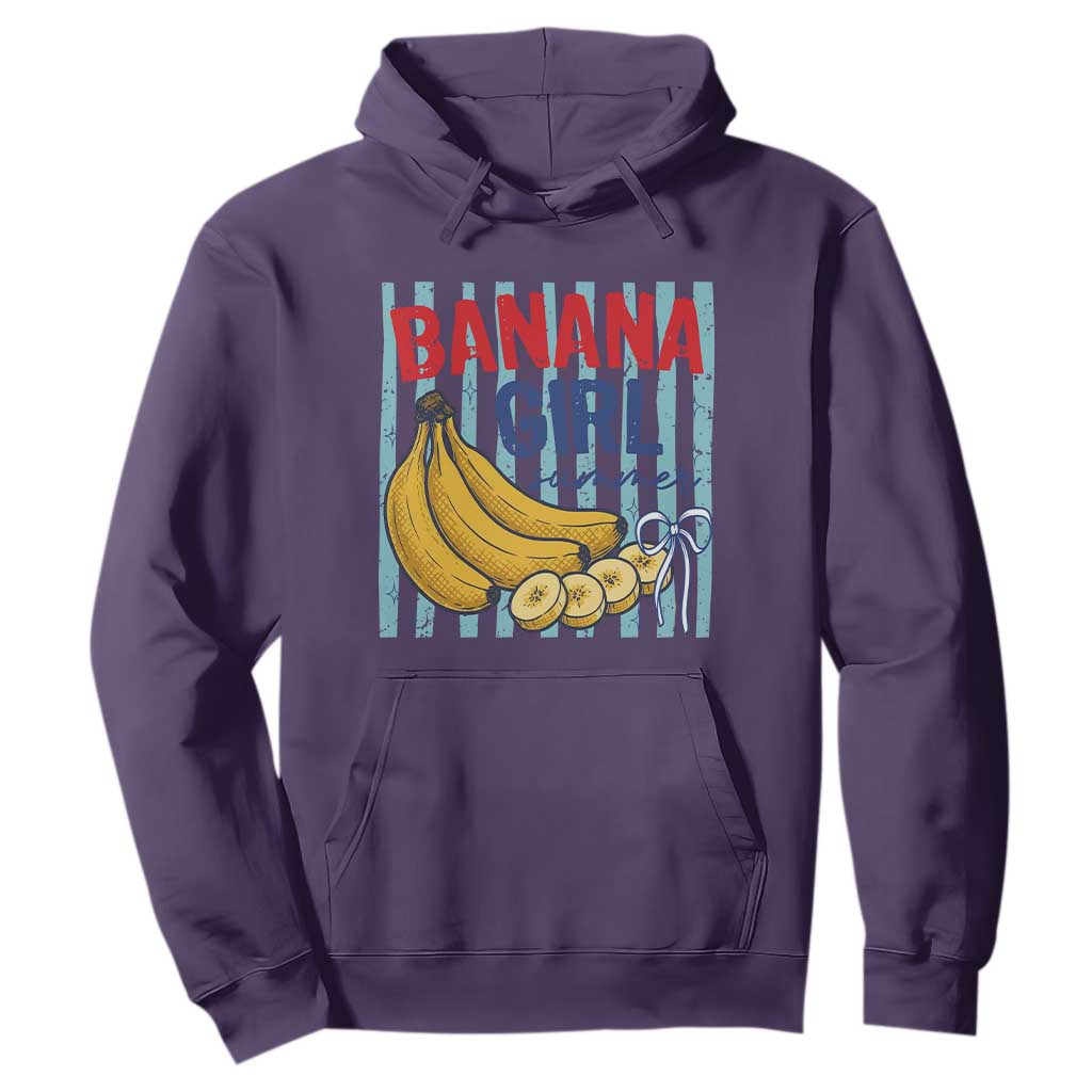 Banana Girl Summer Hoodie Summer Fruit Beach Vacation TS14 Purple Print Your Wear