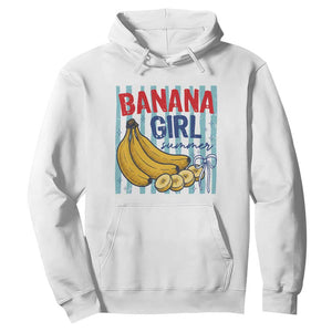 Banana Girl Summer Hoodie Summer Fruit Beach Vacation TS14 White Print Your Wear