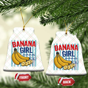 Banana Girl Summer Ceramic Ornament Summer Fruit Beach Vacation TS14 Print Your Wear