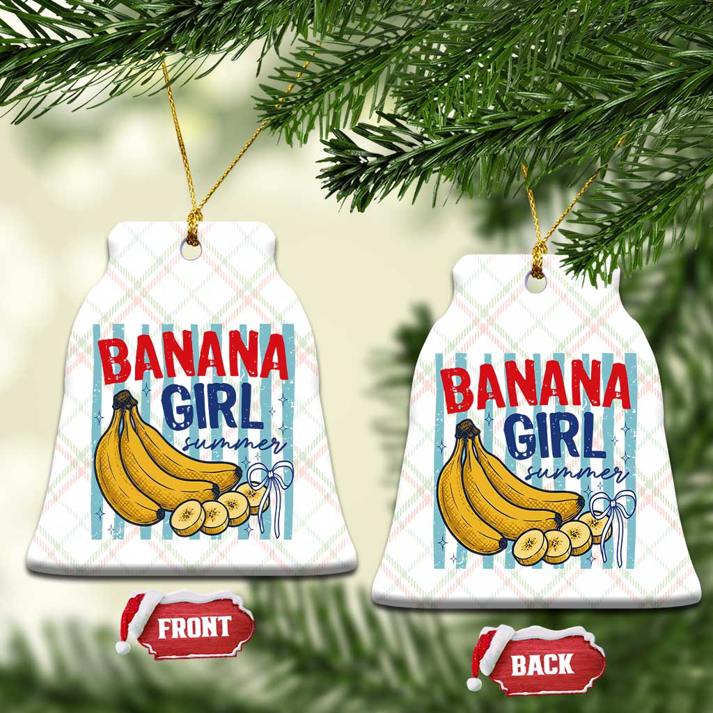 Banana Girl Summer Ceramic Ornament Summer Fruit Beach Vacation TS14 Print Your Wear