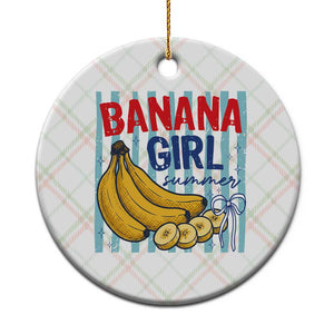 Banana Girl Summer Ceramic Ornament Summer Fruit Beach Vacation TS14 1pc Christmas Plaid Print Your Wear