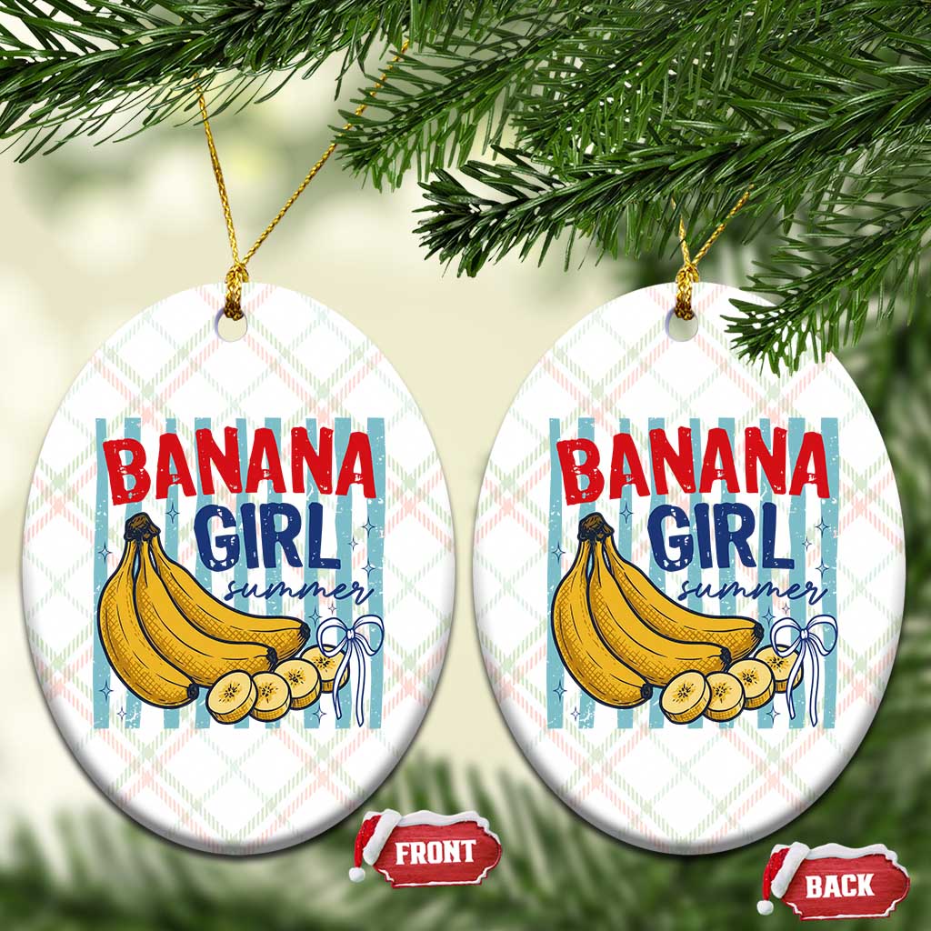 Banana Girl Summer Ceramic Ornament Summer Fruit Beach Vacation TS14 Print Your Wear