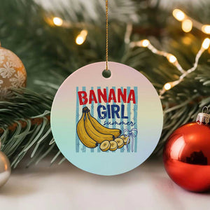 Banana Girl Summer Ceramic Ornament Summer Fruit Beach Vacation TS14 1pc Pastel Print Your Wear