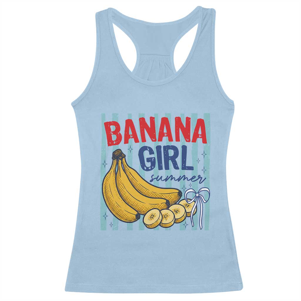 Banana Girl Summer Racerback Tank Top Summer Fruit Beach Vacation TS14 Light Blue Print Your Wear