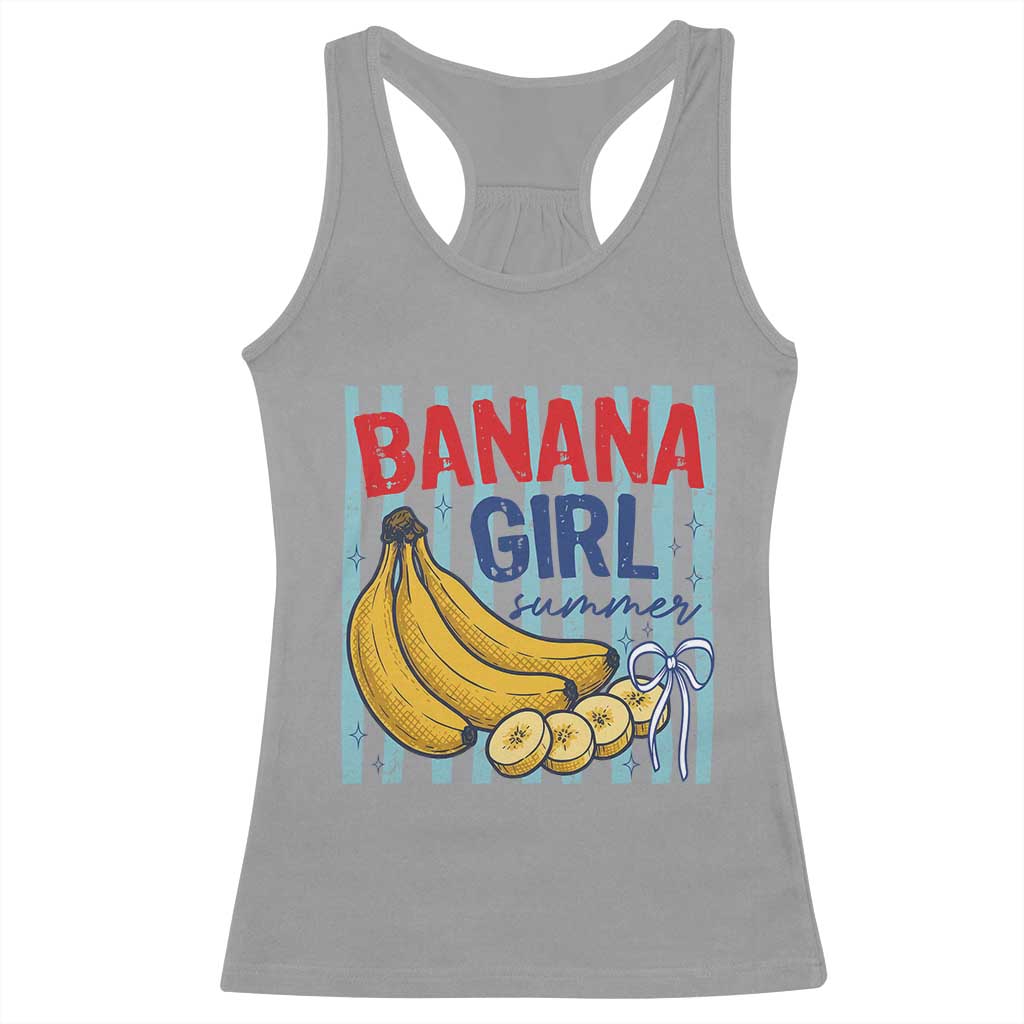 Banana Girl Summer Racerback Tank Top Summer Fruit Beach Vacation TS14 Sport Gray Print Your Wear