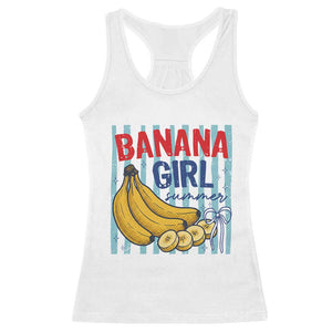 Banana Girl Summer Racerback Tank Top Summer Fruit Beach Vacation TS14 White Print Your Wear